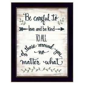 "be Careful" by Annie LaPoint, Ready to Hang Framed Print, Black Frame B06785103
