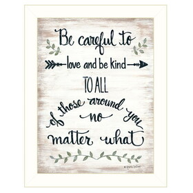 "be Careful" by Annie LaPoint, Ready to Hang Framed Print, White Frame B06785104