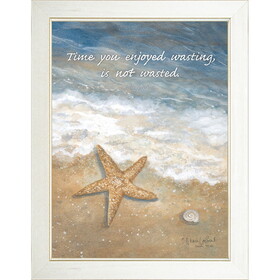 "Time Wasted" by Annie LaPoint, Printed Wall Art, Ready to Hang Framed Poster, White Frame B06785109