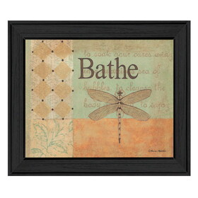 "Bathe" by Becca Barton, Printed Wall Art, Ready to Hang Framed Poster, Black Frame B06785134