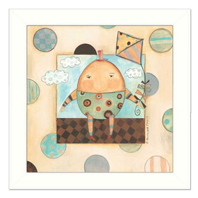 "Humpty Dumpty" by Bernadette Deming, Printed Wall Art, Ready to Hang Framed Poster, White Frame B06785148