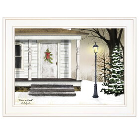 "Peace on Earth" by Billy Jacobs, Ready to Hang Framed Print, White Frame B06785161