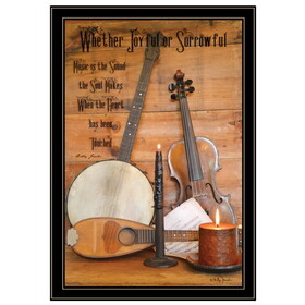 "Music" by Billy Jacobs, Ready to Hang Framed Print, Black Frame B06785166