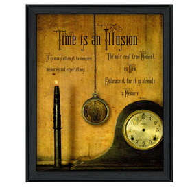 "Time" by Billy Jacobs, Printed Wall Art, Ready to Hang Framed Poster, Black Frame B06785167