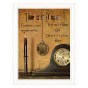 "Time is an Illusion" by Billy Jacobs, Ready to Hang Framed Print, White Frame B06785168