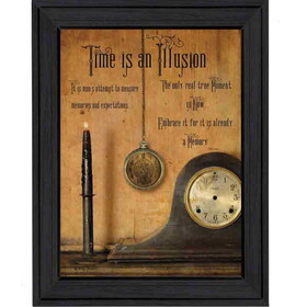 "Time is the Illusion" by Billy Jacobs, Printed Wall Art, Ready to Hang Framed Poster, Black Frame B06785169
