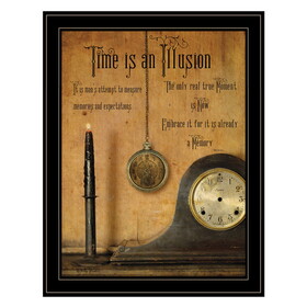 "Time is an Illusion" by Billy Jacobs, Ready to Hang Framed Print, Black Frame B06785170