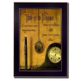 "Time is the Illusion" by Billy Jacobs, Printed Wall Art, Ready to Hang Framed Poster, Black Frame B06785171