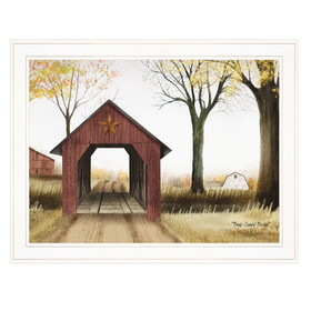"Buck County Bridge" by Billy Jacobs, Ready to Hang Framed Print, White Frame B06785177