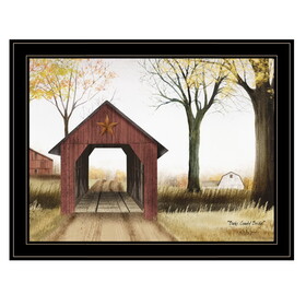 "Buck County Bridge" by Billy Jacobs, Ready to Hang Framed Print, Black Frame B06785178