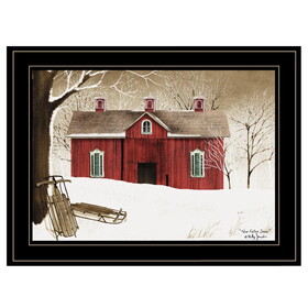 "New Fallen Snow" by Billy Jacobs, Ready to Hang Framed Print, Black Frame B06785227