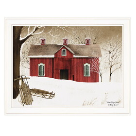 "New Fallen Snow" by Billy Jacobs, Ready to Hang Framed Print, White Frame B06785228