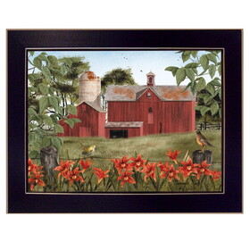 "Summer Days" by Billy Jacobs, Printed Wall Art, Ready to Hang Framed Poster, Black Frame B06785234