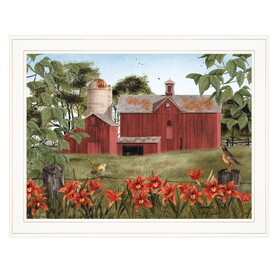 "Summer Days" by Billy Jacobs, Ready to Hang Framed Print, White Frame B06785236