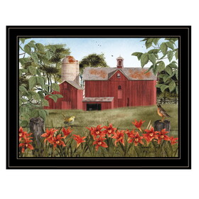 "Summer Days" by Billy Jacobs, Ready to Hang Framed Print, Black Frame B06785237
