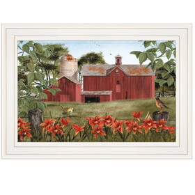 "Summer Days" by Billy Jacobs, Ready to Hang Framed Print, White Frame B06785238
