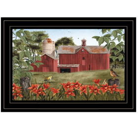 "Summer Days" by Billy Jacobs, Ready to Hang Framed Print, Black Frame B06785239