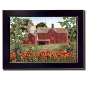 "Summer Days" by Billy Jacobs, Printed Wall Art, Ready to Hang Framed Poster, Black Frame B06785240
