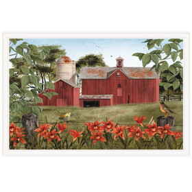 "Summer Days" by Billy Jacobs, Ready to Hang Framed Print, White Frame B06785241