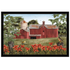 "Summer Days" by Billy Jacobs, Ready to Hang Framed Print, Black Frame B06785242