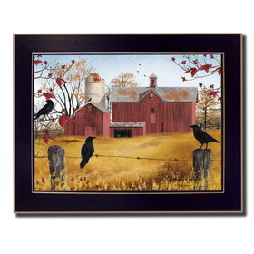 "Autumn Gold" by Billy Jacobs, Printed Wall Art, Ready to Hang Framed Poster, Black Frame B06785246