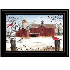 "Winter Days" by Billy Jacobs, Ready to Hang Framed Print, Black Frame B06785257