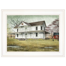 "April Showers" by Billy Jacobs, Ready to Hang Framed Print, White Frame B06785261