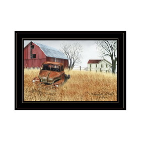 "Granddad's Old Truck" by Billy Jacobs, Ready to Hang Framed Print, Black Frame B06785272