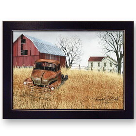 "Granddad's Old Truck" by Billy Jacobs, Ready to Hang Framed Print, Black Frame B06785273