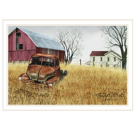 "Granddad's Old Truck" by Billy Jacobs, Ready to Hang Framed Print, White Frame B06785274