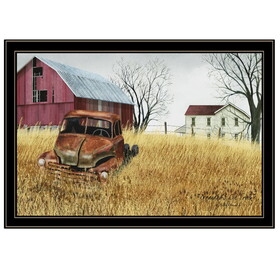 "Granddad's Old Truck" by Billy Jacobs, Ready to Hang Framed Print, Black Frame B06785275