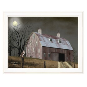 "Midnight Moon" by Billy Jacobs, Ready to Hang Framed Print, White Frame B06785276