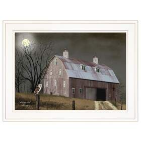 "Midnight Moon" by Billy Jacobs, Ready to Hang Framed Print, White Frame B06785279