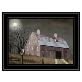 "Midnight Moon" by Billy Jacobs, Ready to Hang Framed Print, Black Frame B06785280