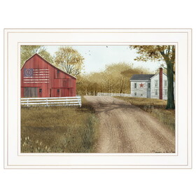 "Summer in the Country" by Billy Jacobs, Ready to Hang Framed Print, White Frame B06785282