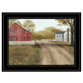 "Summer in the Country" by Billy Jacobs, Ready to Hang Framed Print, Black Frame B06785283