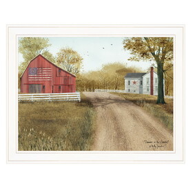 "Summer in the Country" by Billy Jacobs, Ready to Hang Framed Print, White Frame B06785284
