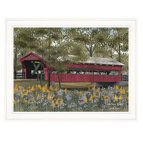 "Pottersburg Bridge" by Billy Jacobs, Ready to Hang Framed Print, White Frame B06785298