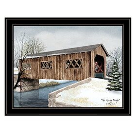 "The Kissing Bridge" by Billy Jacobs, Ready to Hang Framed Print, Black Frame B06785305