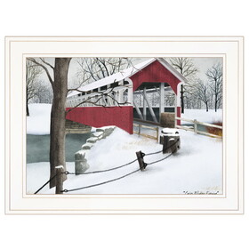 "Crisp Winter Evening" by Billy Jacobs, Ready to Hang Framed Print, White Frame B06785314