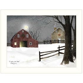 "Light in the Stable" by Billy Jacobs, Ready to Hang Framed Print, White Frame B06785333