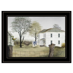 "Spring Cleaning" by Billy Jacobs, Ready to Hang Framed Print, Black Frame B06785336