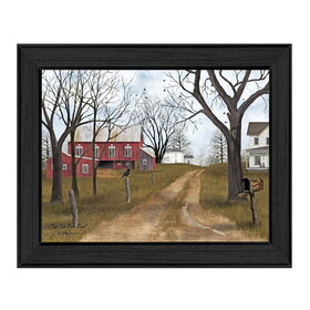"The Old Dirt Road" by Billy Jacobs, Printed Wall Art, Ready to Hang Framed Poster, Black Frame B06785337