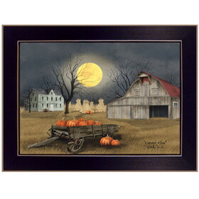 "Harvest Moon" by Billy Jacobs, Ready to Hang Framed Print, Black Frame B06785338