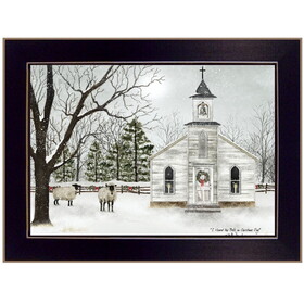 "I Heard the Bells on Christmas" by Billy Jacobs, Ready to Hang Framed Print, Black Frame B06785342