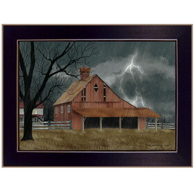 Trendy Decor 4U "Dark and Stormy Night" Framed Wall Art, Modern Home Decor Framed Print for Living Room, Bedroom & Farmhouse Wall Decoration by Billy Jacobs B06785354