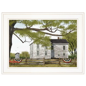 "Sweet Summertime House" by Billy Jacobs, Ready to Hang Framed Print, White Frame B06785355
