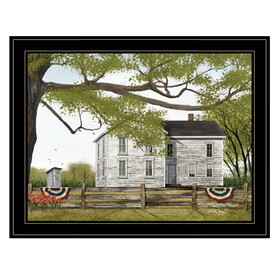 "Sweet Summertime House" by Billy Jacobs, Ready to Hang Framed Print, Black Frame B06785358