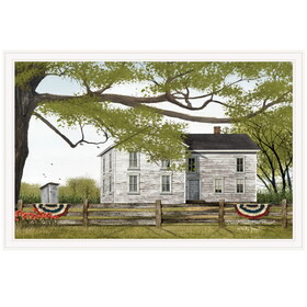 "Sweet Summertime House" by Billy Jacobs, Ready to Hang Framed Print, White Frame B06785359