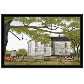 "Sweet Summertime House" by Billy Jacobs, Ready to Hang Framed Print, Black Frame B06785360